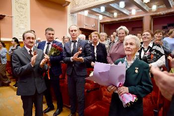 В ДК "Победа" прошел торжественный концерт, посвященный 80-летию Победы советского народа в Великой Отечестевннной войне